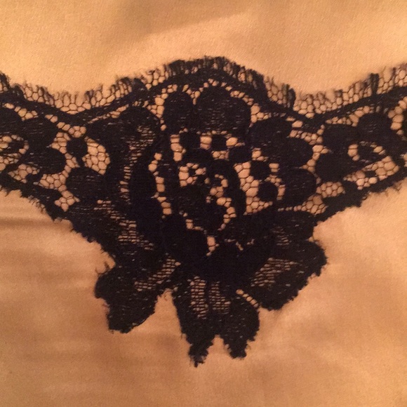 Dolce&gabana mustard silk and lace top - Picture 2 of 8